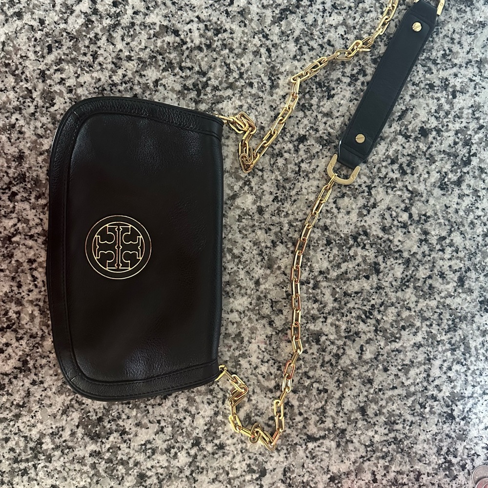 Tory Burch Black Leather Crossbody Bag